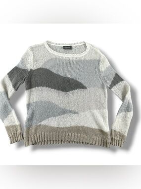 Wooden Ships Paola Buendia Lightweight Mohair Blend Colorblock Sweater Size XS